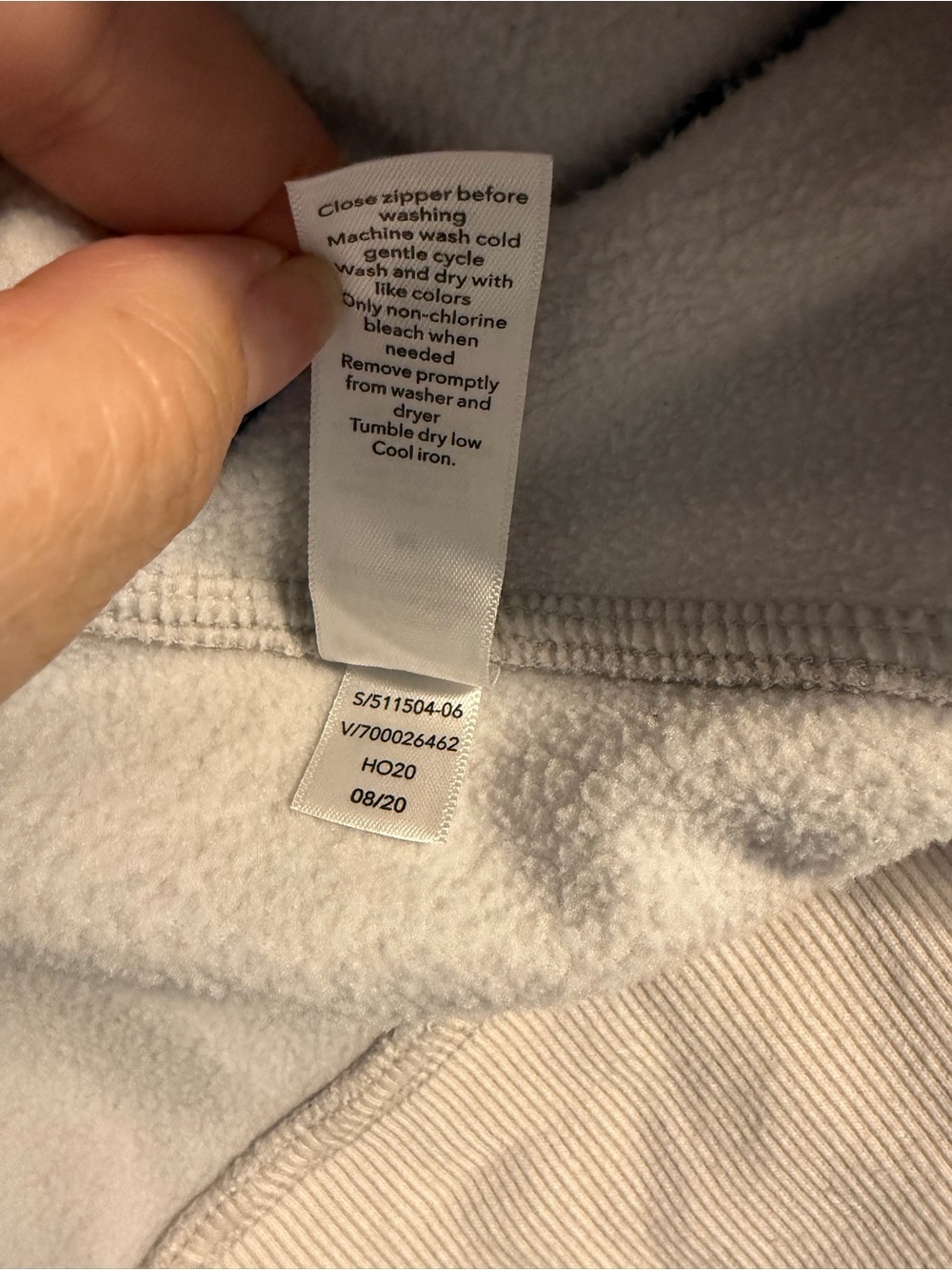 Athleta Triumph Camo Full Zip Hoodie Jacket Gray Sweatshirt Size M Thumbholes - Picture 5 of 8